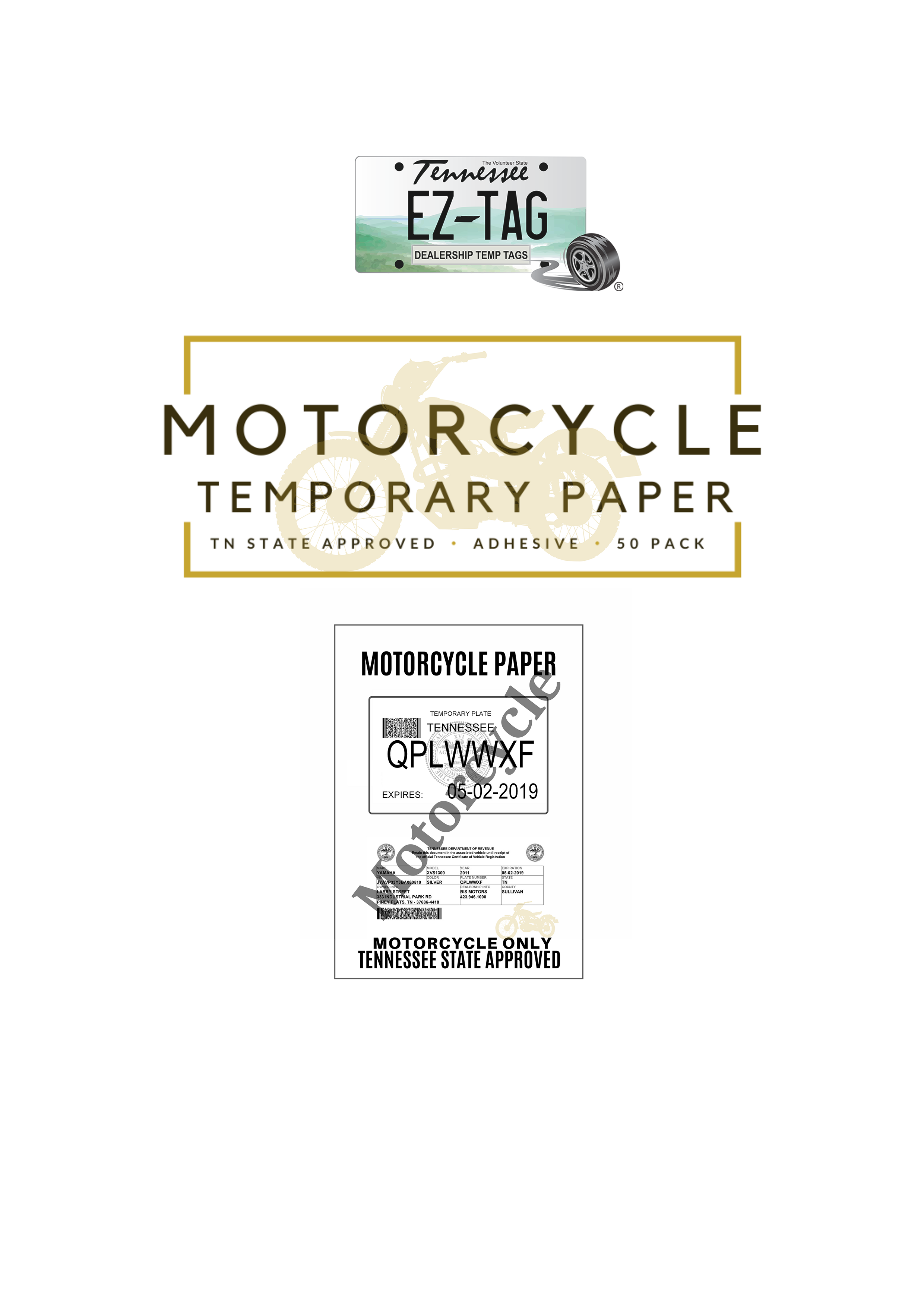 temporary tags
